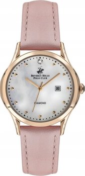 Zegarek damski BEVERLY HILLS BP3227C.428 różowy fashion z diamentami - BEVERLY HILLS POLO CLUB