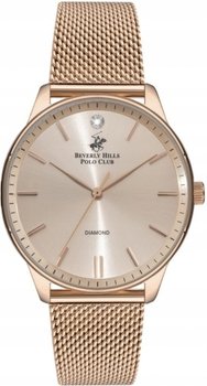 Zegarek damski BEVERLY HILLS BP3231X.410 różowe złoto fashion z diamentami - BEVERLY HILLS POLO CLUB