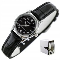 ZEGAREK DAMSKI CASIO LTP-V001L cyfry skórzany + BOX +GRAWER Casio
