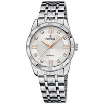Zegarek Damski Festina F16940-B CYRKONIE srebrny Festina