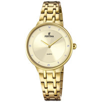 Zegarek Damski Festina F20601-2 CYRKONIE złoty Festina