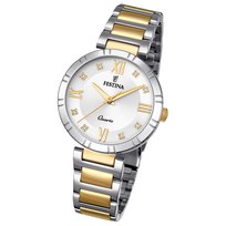 Zegarek damski Festina Mademoiselle, zegarek na rękę, stal nierdzewna, srebrny, złoty UF16937/A Festina
