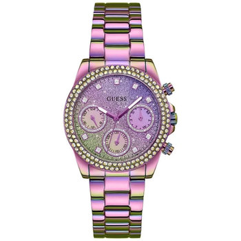 Zegarek Damski Guess GW0483L5 CYRKONIE fioletowy - GUESS