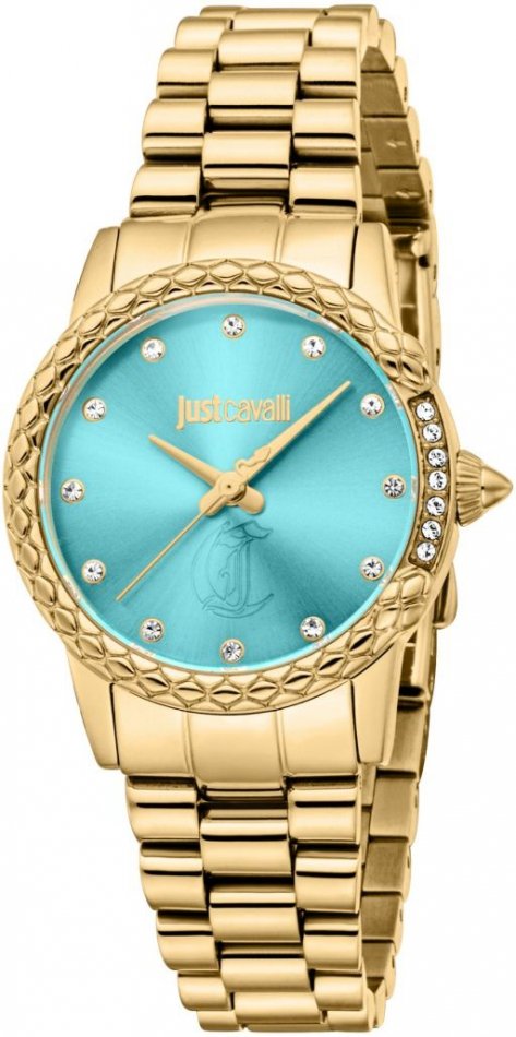Just Cavalli Zegarek damski JUST CAVALLI JC1L310M0075 niebieski fashion na prezent