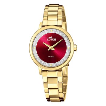Zegarek damski Lotus ze stali nierdzewnej złoty Lotus Classic zegarek na rękę UL18893/2 - Lotus