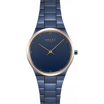 Zegarek Damski Obaku Denmark V305LXSLSL niebieski - Obaku Denmark