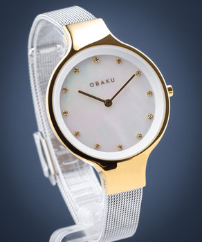 Zegarek Damski Obaku Sky Gold Bi - Obaku