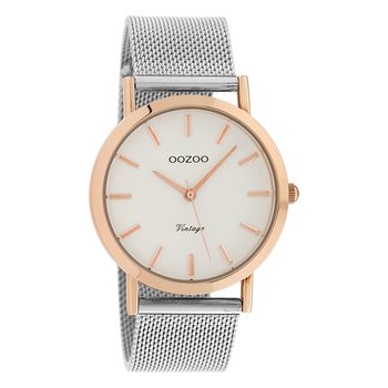Zegarek damski Oozoo Timepieces analogowy metalowy srebrny UOC9991A - Oozoo