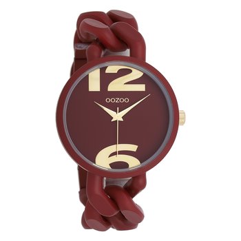 Zegarek damski Oozoo Timepieces analogowy plastikowy czerwony UOC11267 - Oozoo