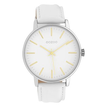 Zegarek damski Oozoo Timepieces analogowy skórzane białe UOC10040 - Oozoo