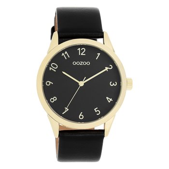 Zegarek damski Oozoo Timepieces analogowy skórzany czarny UOC11329 - Oozoo