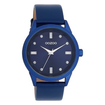 Zegarek damski Oozoo Timepieces analogowy skórzany niebieski UOC11288 - Oozoo