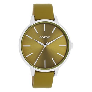 Zegarek damski Oozoo Timepieces analogowy skórzany oliwkowy UOC11298 - Oozoo