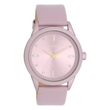 Zegarek damski Oozoo Timepieces analogowy skórzany pastelowy fiolet UOC11355 - Oozoo