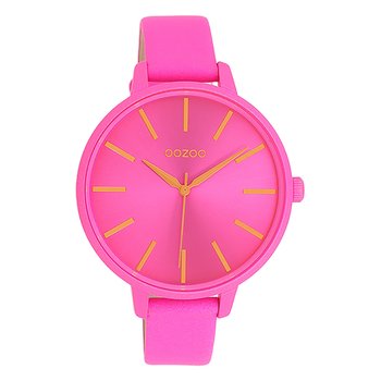 Zegarek damski Oozoo Timepieces analogowy skórzany różowy UOC11186 - Oozoo