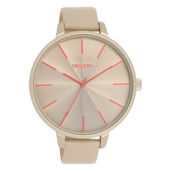 Zegarek damski Oozoo Timepieces Timepieces analogowy skórzany jasnoszary UOC11251 - Oozoo