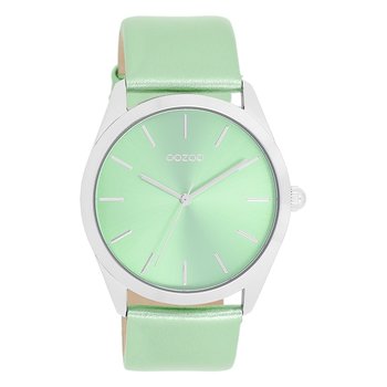Zegarek damski Oozoo Timepieces Zegarki analogowe skórzane miętowo-zielone UOC11336 - Oozoo