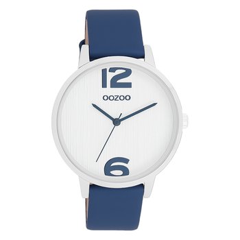 Zegarek damski Oozoo Timepieces Zegarki analogowe skórzane niebieskie UOC11238 - Oozoo