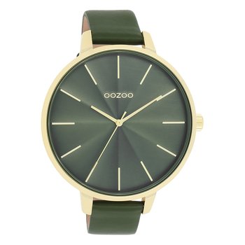Zegarek damski Oozoo Timepieces Zegarki analogowe skórzane zielone UOC11257 - Oozoo