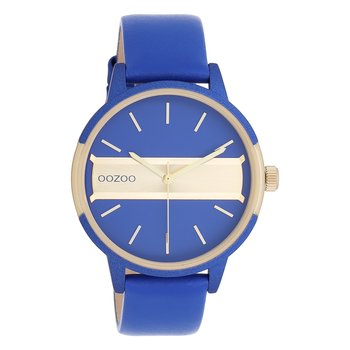 Zegarek damski Oozoo Timepieces Zegarki analogowy skórzane niebieskie UOC11154 - Oozoo