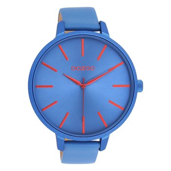 Zegarek damski Oozoo Timepieces Zegarki analogowy skórzane niebieskie UOC11163 - Oozoo