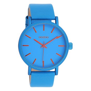Zegarek damski Oozoo Timepieces Zegarki analogowy skórzane niebieskie UOC11175 - Oozoo