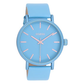 Zegarek damski Oozoo Timepieces Zegarki analogowy skórzane niebieskie UOC11176 - Oozoo