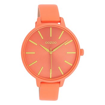 Zegarek damski Oozoo Timepieces Zegarki analogowy skórzane pomarańczowe UOC11185 - Oozoo