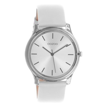 Zegarek damski Oozoo Timepieces Zegarki analogowy skórzane szare UOC11137 - Oozoo