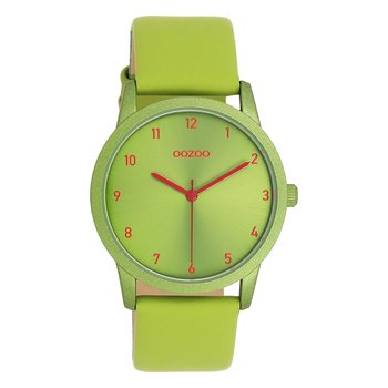 Zegarek damski Oozoo Timepieces Zegarki analogowy skórzane zielone UOC11169 - Oozoo