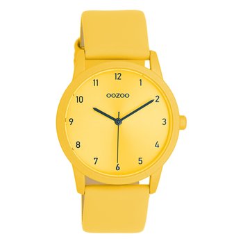 Zegarek damski Oozoo Timepieces Zegarki analogowy skórzane żółte UOC11167 - Oozoo