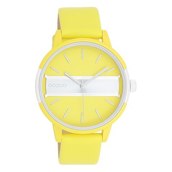 Zegarek damski Oozoo Timepieces Zegarki analogowy skórzane żółte UOC11191 - Oozoo
