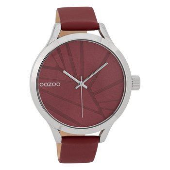 Zegarek damski Oozoo Zegarki analogowe skórzane czerwone UOC9682A - Oozoo