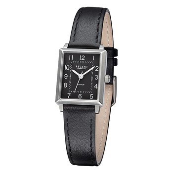 Zegarek damski Regent analogowy skórzany pasek czarny URF1316 - Regent