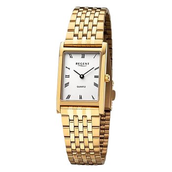 Zegarek damski Regent analogowy z metalową bransoletą w kolorze złotym URF1333 - Regent