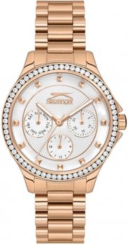 Zegarek damski SLAZENGER SL.09.2241.4.04 różowe złoto fashion na prezent - Slazenger