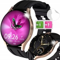ZEGAREK DAMSKI SMARTWATCH POLSKIE MENU ROZMOWY SPORT SMART WATCH BLUETOOTH Smart-Trend