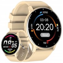 ZEGAREK DAMSKI SMARTWATCH SEN PULS SMS + GRAWER beżowy na pasku Gravity