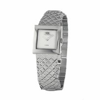 Time Force Orologio Donna Al Quarzo TF2576J-02M, Cassa E Cinturino In Acciaio Argento, 38 Mm