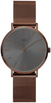 Zegarek damski TORII D34DS.AD brązowy fashion klasyczny - TORII