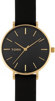 Zegarek damski TORII G33BL.BG czarny fashion klasyczny - TORII