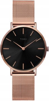 Zegarek damski TORII R34RS.BR różowe złoto fashion klasyczny - TORII