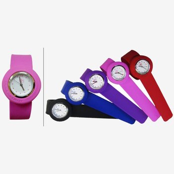 Zegarek DOUBLEDIGIT WATCH Mod. MINI SLAPPY SHOKING PINK - Inna marka