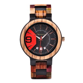 Zegarek drewniany Niwatch COLOUR  z datownikiem - Niwatch