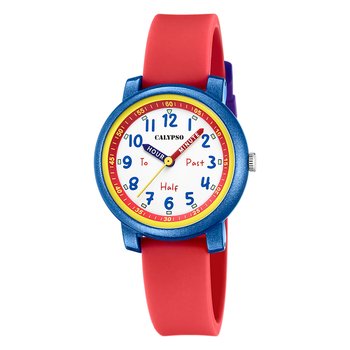 Zegarek dziecięcy Calypso plastikowy silikonowy czerwony Zegarek Calypso Junior UK5827/5 - Calypso