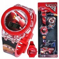 zegarek elektroniczny CARS dla chłopca dzieci LED auta ŚWIATŁO samochody Jelly Pens