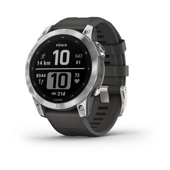 GARMIN ガーミン fenix7 Silver/Graphite Garmin fenix 7 - シルバー、グラファイトバンド | 68travel