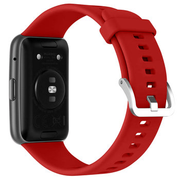 Zegarek Huawei Fit 2 Odporny na paski silikonowy pasek z otworami Czerwony - Avizar