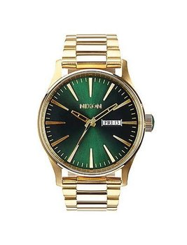 Zegarek kwarcowy NIXON Sentry SS Gold-Green Sunray A356_1919 - Nixon