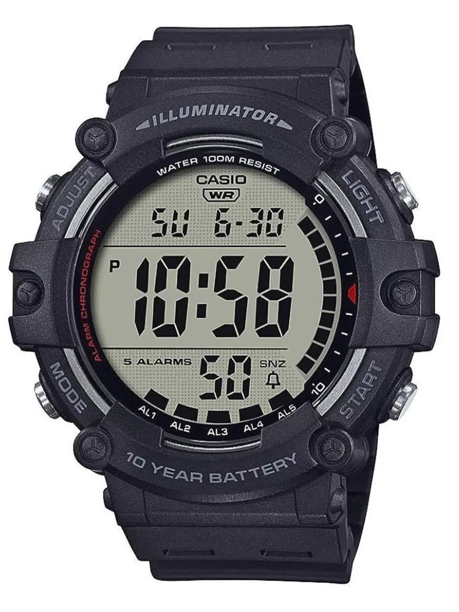 Casio ZEGAREK MĘSKI CASIO SPORT ILLUMINATOR AE-1500WH-1A+ BOX